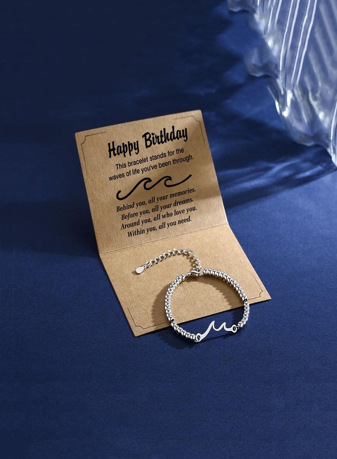 Raystar Birthday Gifts for Women, Through The Waves of Life Bracelet - Gifts for Friend Sister Daughter Mom Grandma - Image 4